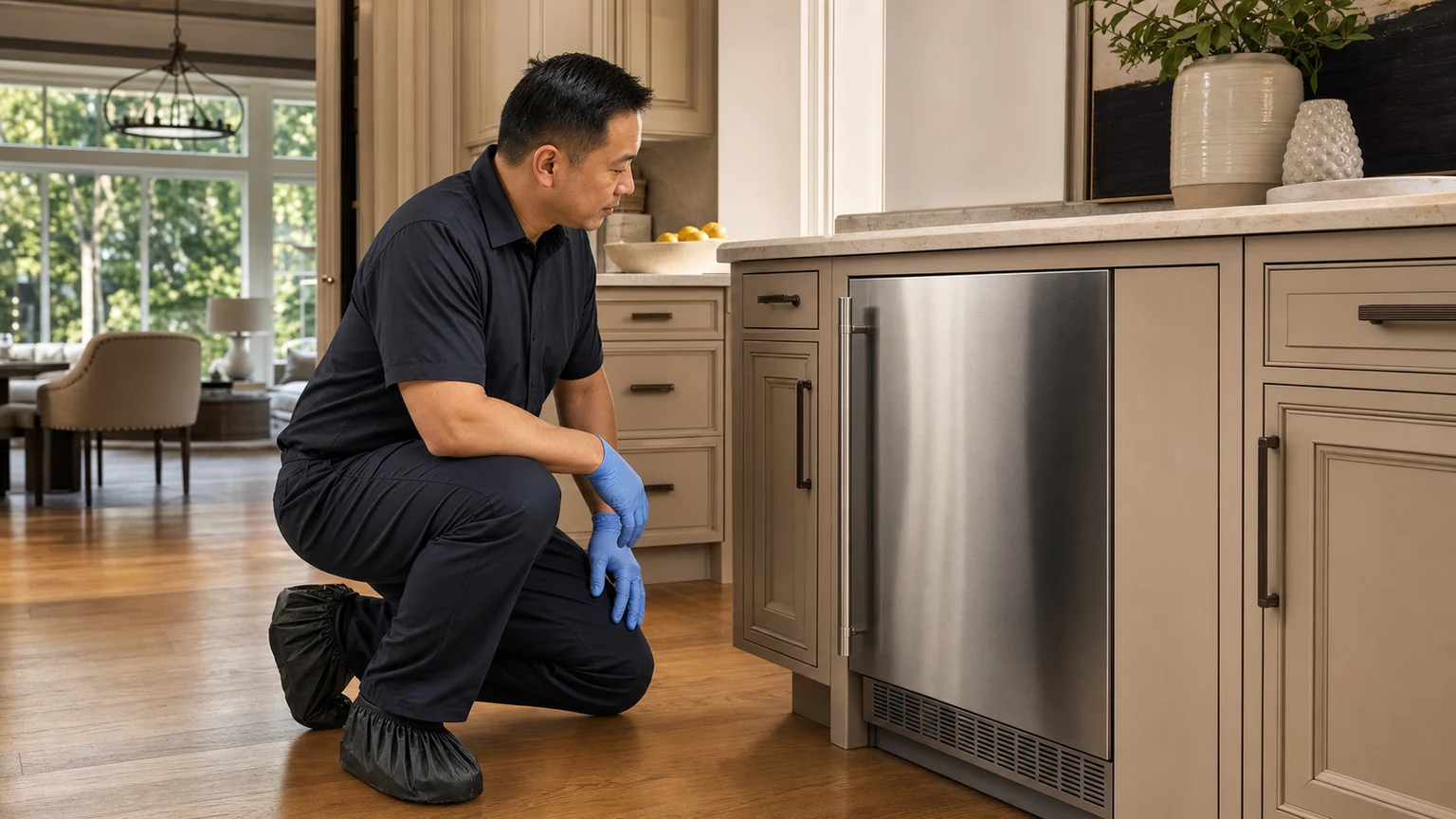 Undercounter ice maker diagnostic visit in Suwanee